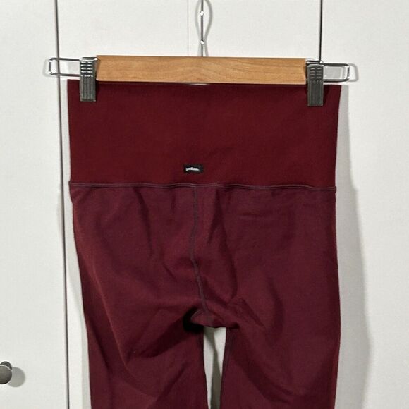 Prana Sopra Seamless Leggings Size Small Maroon Red Yoga Athletic Comfort - Picture 5 of 8